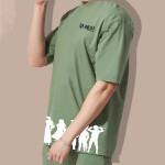 Typography Printed Oversized Cotton T-shirt